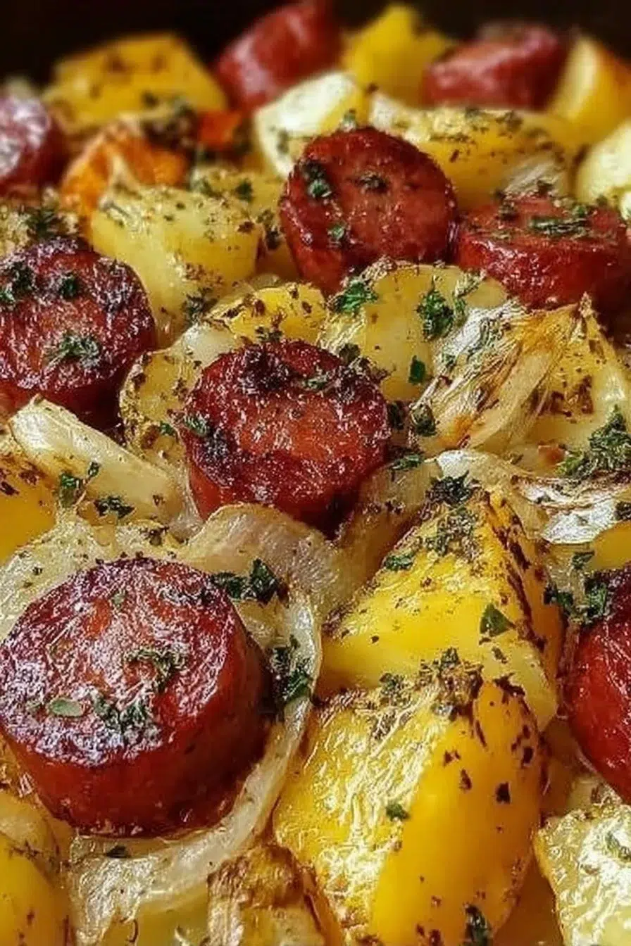 Smoked Sausage and Potato Bake