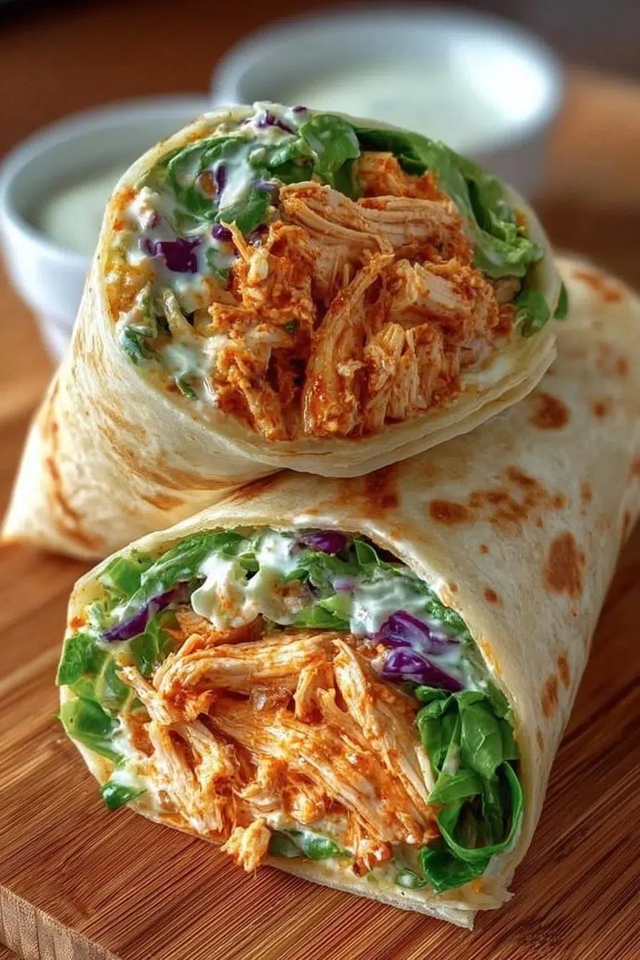 Spicy Buffalo Chicken Wraps for Two