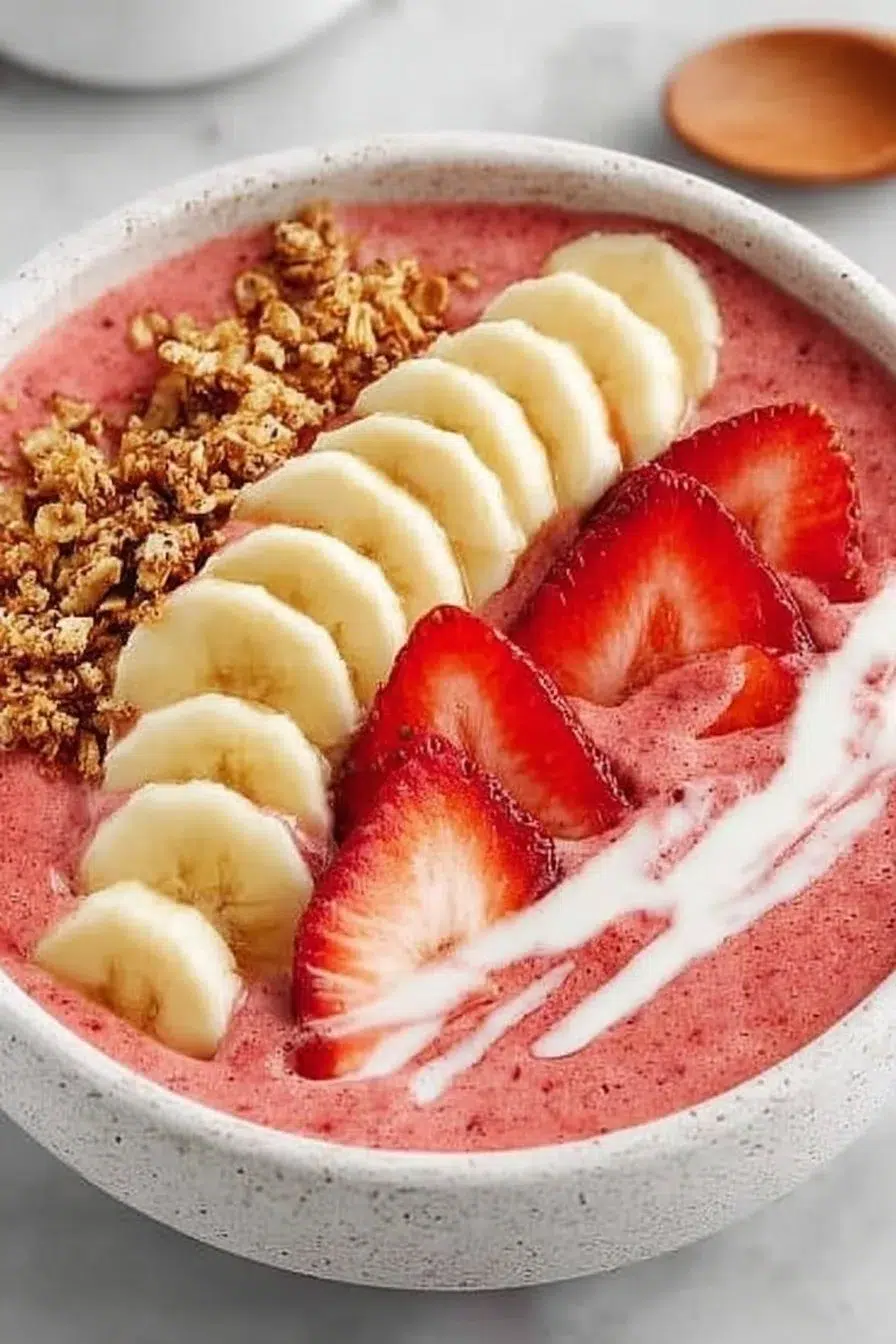 Strawberry Banana Smoothie Bowl