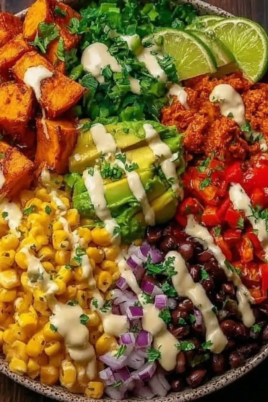 Vegan Sweet Potato Burrito Bowl