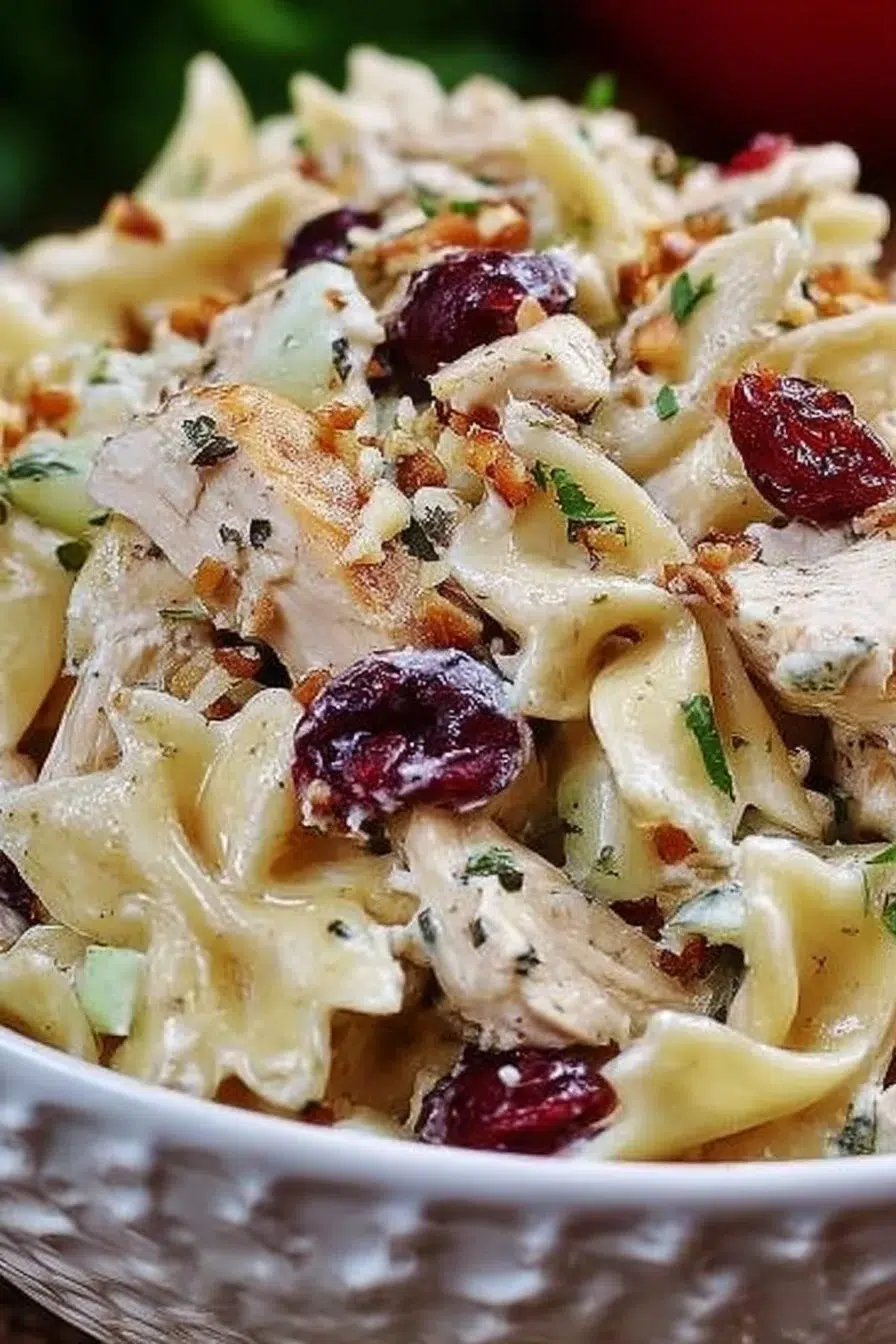 Waldorf Chicken Pasta Salad