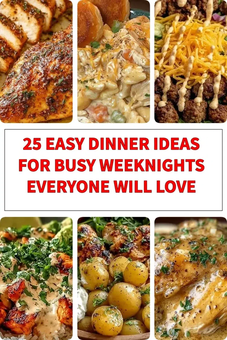Quick and easy dinner ideas for busy weeknights everyone will love.