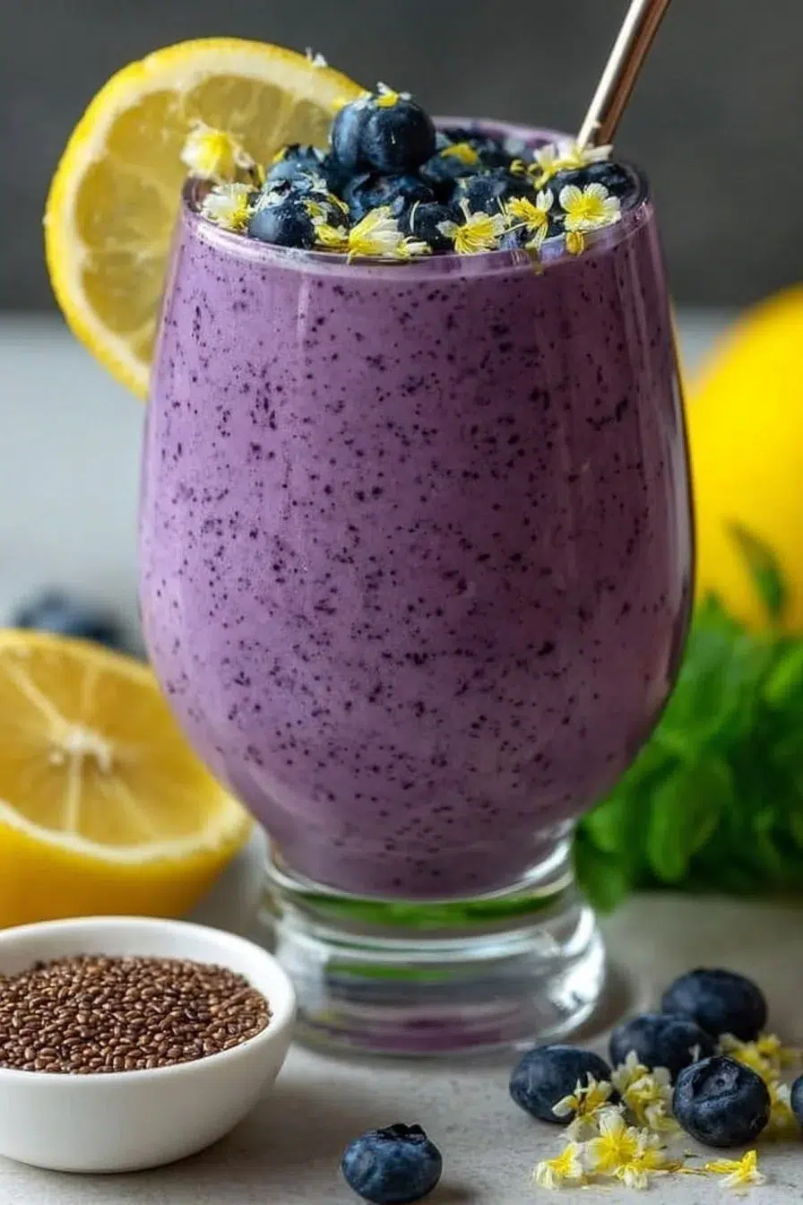 Anti-Inflammatory Lemon Blueberry Smoothie