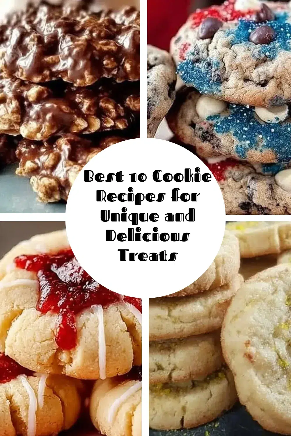 Plate of unique and delicious cookies from the best 10 cookie recipes.