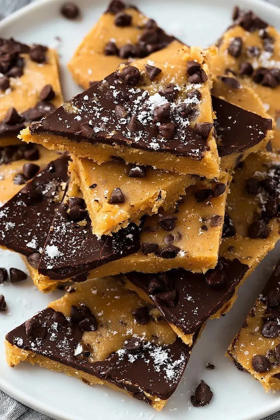 Healthy Cookie Dough Bark