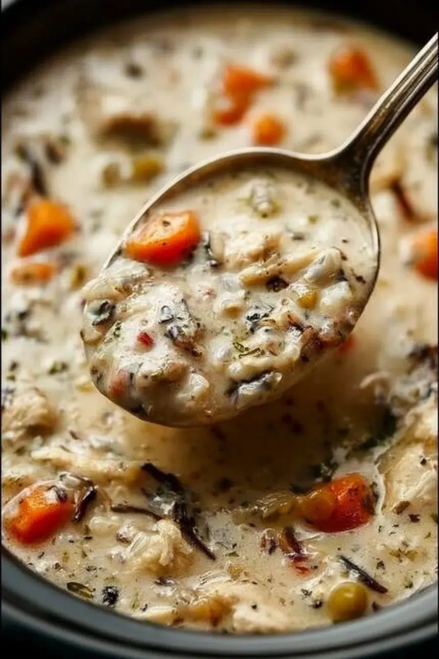 Crockpot Chicken and Wild Rice Soup