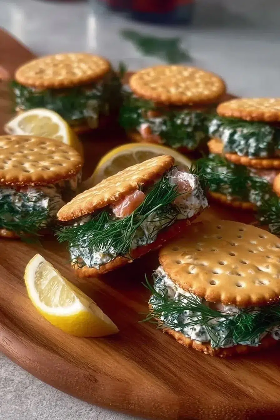 Smoked Salmon and Cream Cheese Canapés