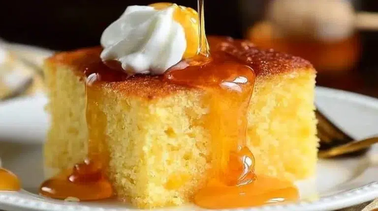 Easy honey cornbread recipe with moist texture and sweet flavor.