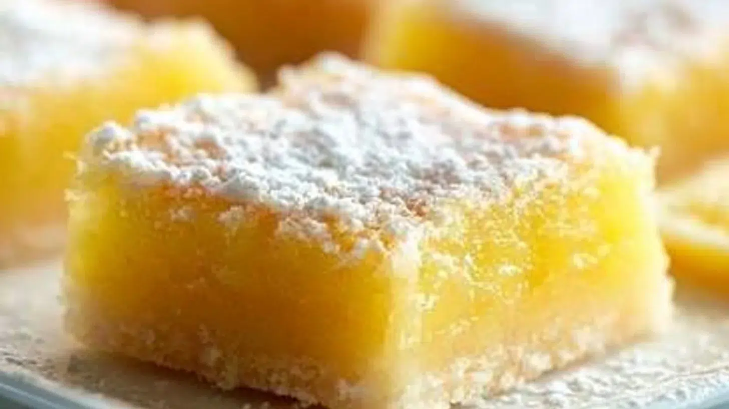 Delicious lemon bars made with a quick and easy recipe, showcasing a tangy flavor.