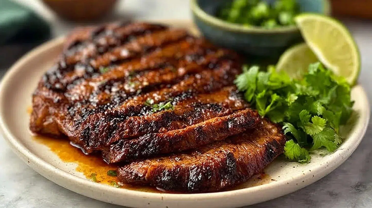 Quick carne asada steak marinade for flavorful grilled meat