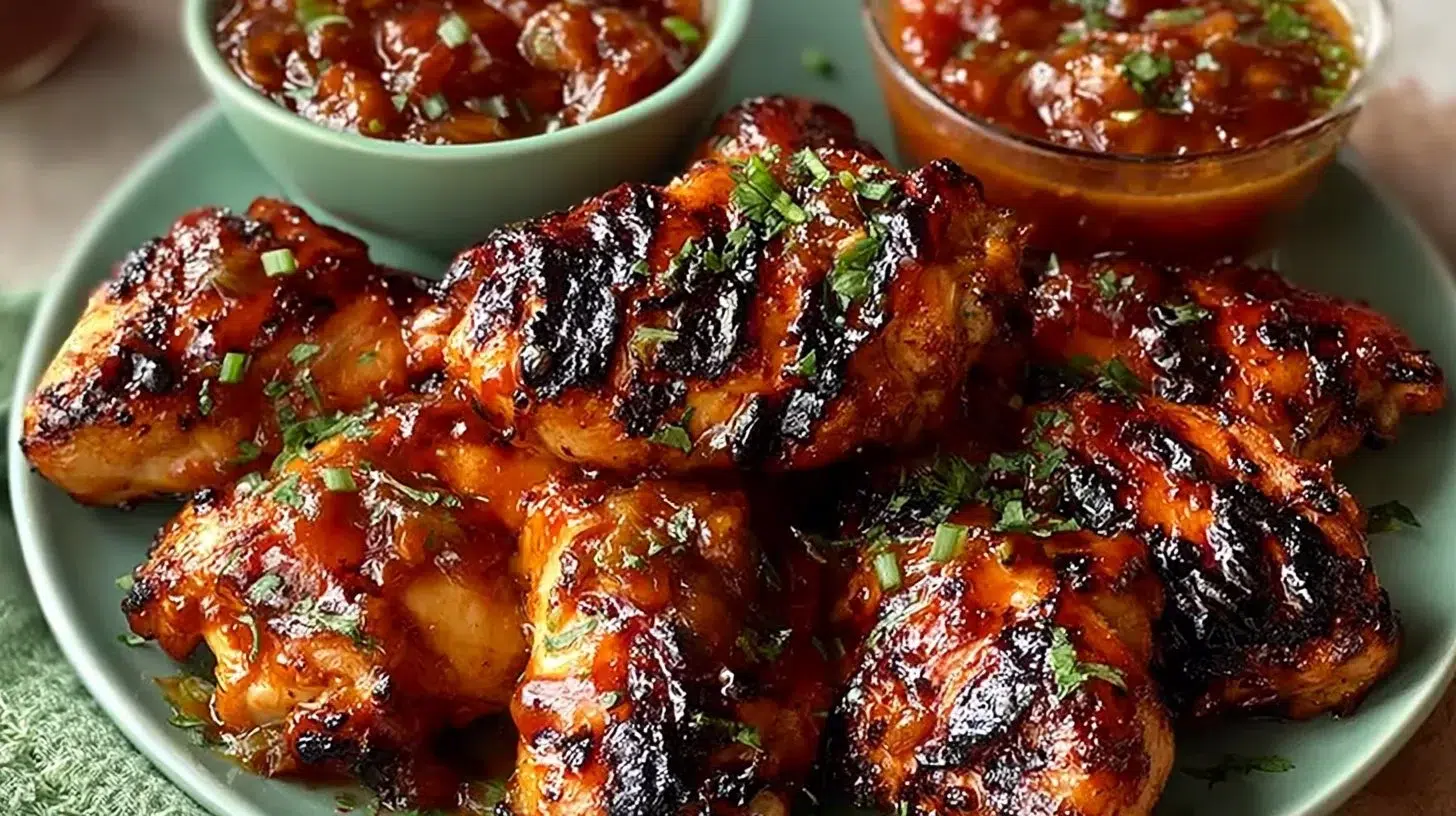 Ultimate BBQ chicken marinade recipe for tender and juicy grilled chicken.